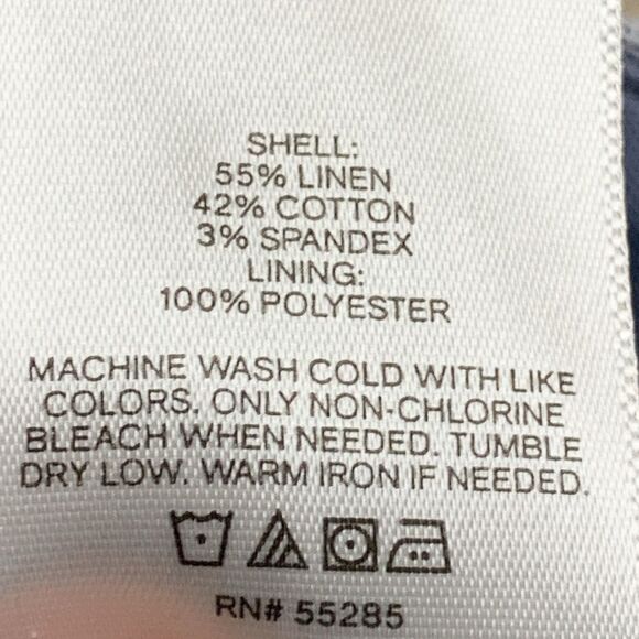 Womens Express Linen Blend Belted High Rise Shortie Shorts - Picture 7 of 8